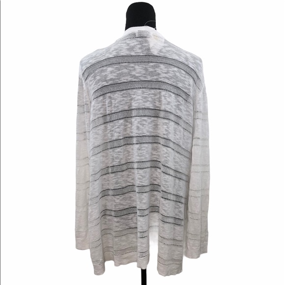 Charter Club 2X White Open Front Cardigan - Picture 3 of 3